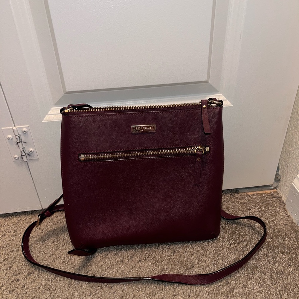Plum color Kate spade cross body